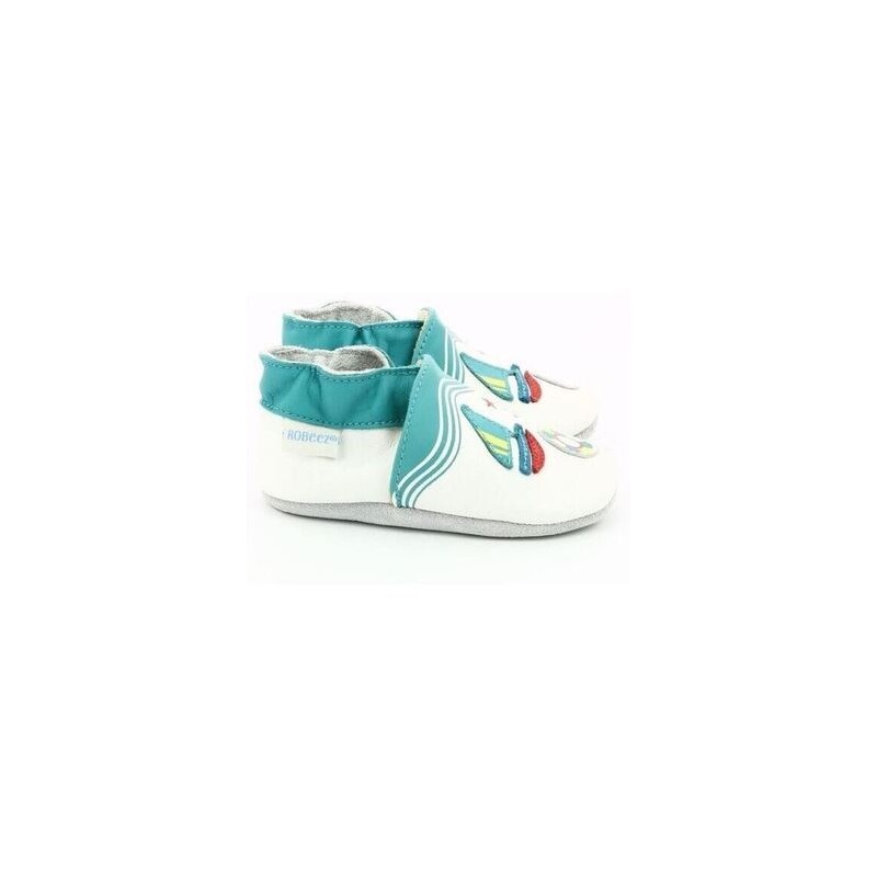 Robeez  Pantoffeln Kinder LIFEGUARD  33 - BLANC TURQUOISE 686470