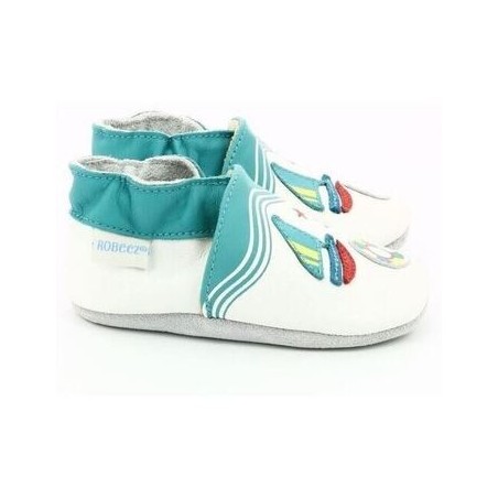 Robeez  Pantoffeln Kinder LIFEGUARD  33 - BLANC TURQUOISE 686470