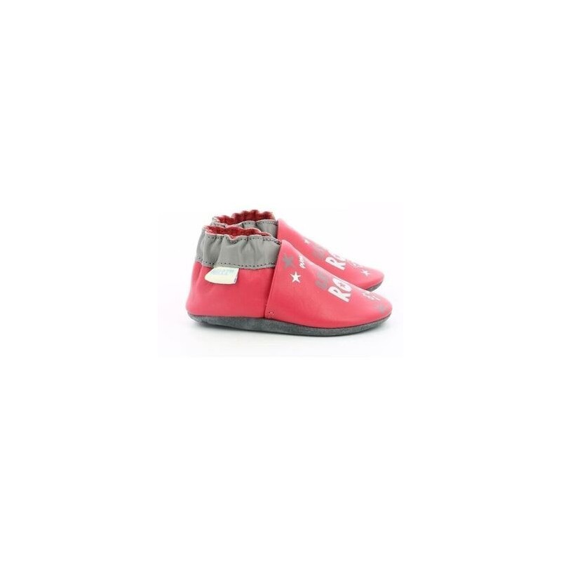 Robeez  Pantoffeln Kinder LET IT ROCK  213 - FUCHSIA GRIS 771120