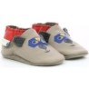 Robeez  Pantoffeln Kinder AWESOME BEAR  123 - GRIS ROUGE 822850