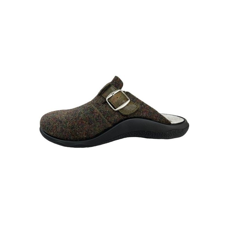 Westland Westland Damen Pantoffel Roubaix 18704-315-631-04 oliv-kombi Hausschuh