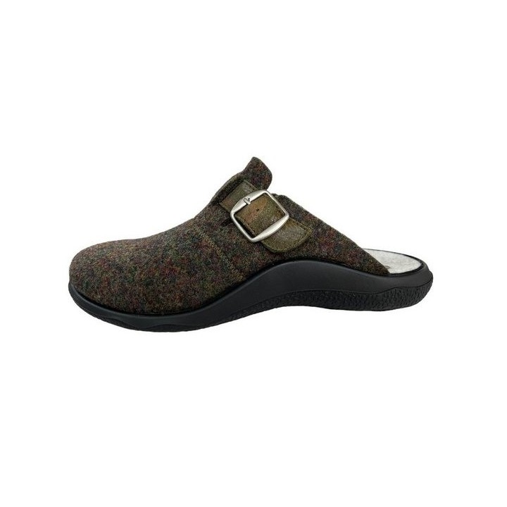 Westland Westland Damen Pantoffel Roubaix 18704-315-631-04 oliv-kombi Hausschuh