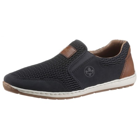 Rieker Slipper, Sommerschuh, Schlupfschuh, Freizeitschuh mit kontrastfarbenen Besätzen