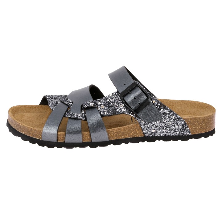 Lico Pantolette »Pantolette Bioline Gleam - anthrazit«