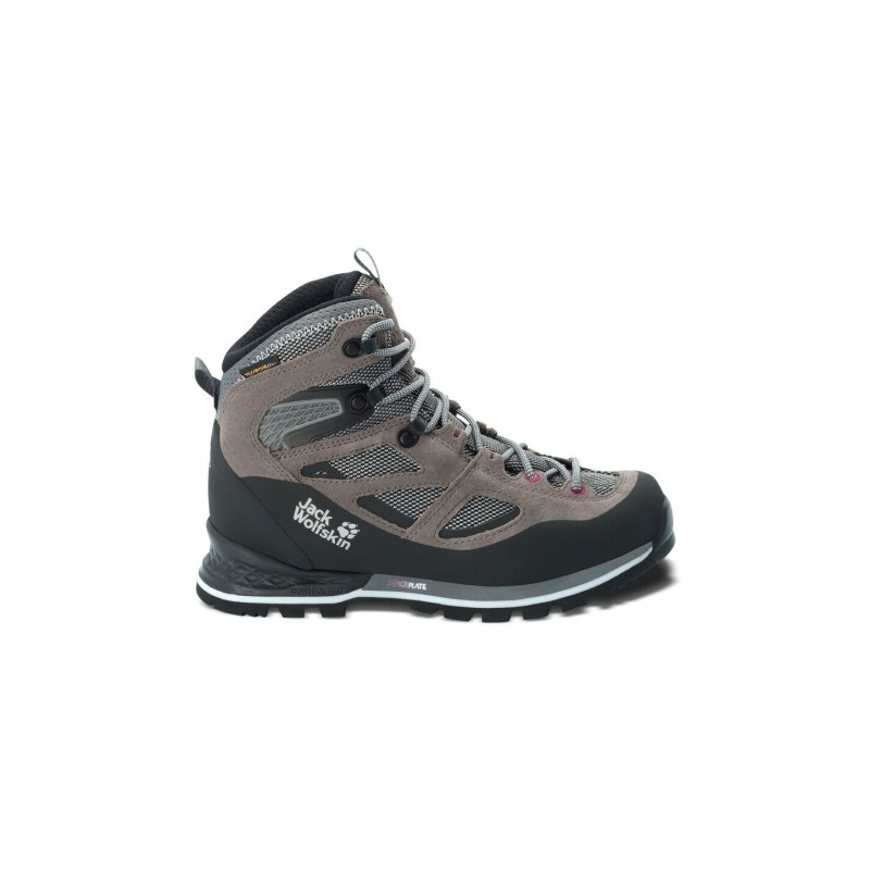 Jack Wolfskin Force Crest Texapore Mid Women Wasserdichte Trekkingschuhe Damen 36 miscellaneous,grey,pink Tarmac Grey / Pink