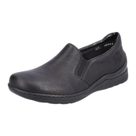 Rieker Slipper Alltagsschuh, Schlupfschuh, Freizeitschuh mit beidseitigem Stretch