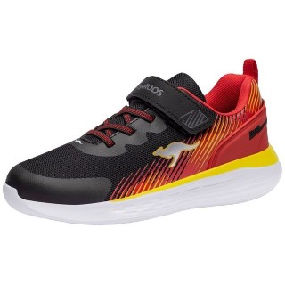 KangaROOS KangaROOS Kinder Sneaker KQ-Unique EV 18837-5053 jet black/fiery red Hallenschuh