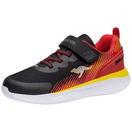 KangaROOS KangaROOS Kinder Sneaker KQ-Unique EV 18837-5053 jet black/fiery red Hallenschuh