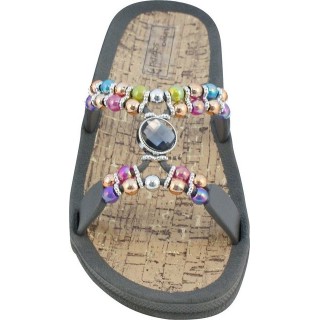 Linea Scarpa Linea Scarpa Syros modische Badeschuhe Pantoletten mit Fußbett Damen Schlappen