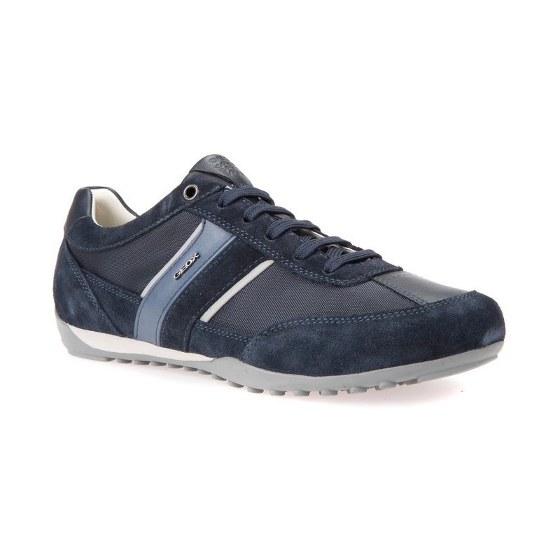 Geox Sneaker "U WELLS C", Casual Schuh, Schnürschuh mit Logoverzierung