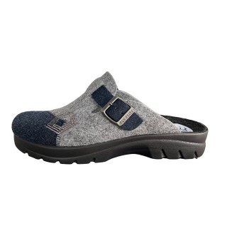 Fly Flot Herren FLY FLOT Filz Pantoffel 220040-05 BLUE Hausschuh