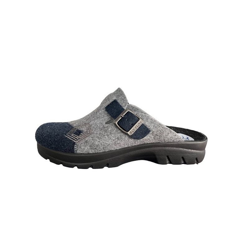 Fly Flot Herren FLY FLOT Filz Pantoffel 220040-05 BLUE Hausschuh