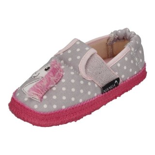 NANGA Pferdchen Hausschuh hellgrau