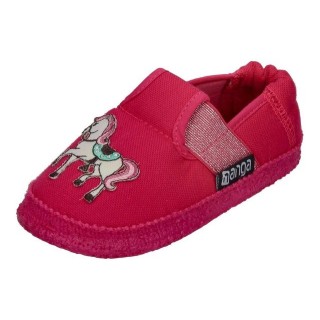 NANGA Zirkus Hausschuh Himbeere