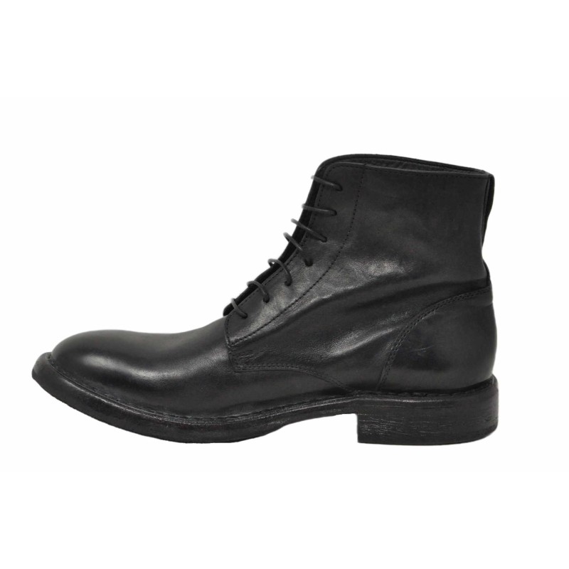 Schnür-Stiefeletten schwarz 44