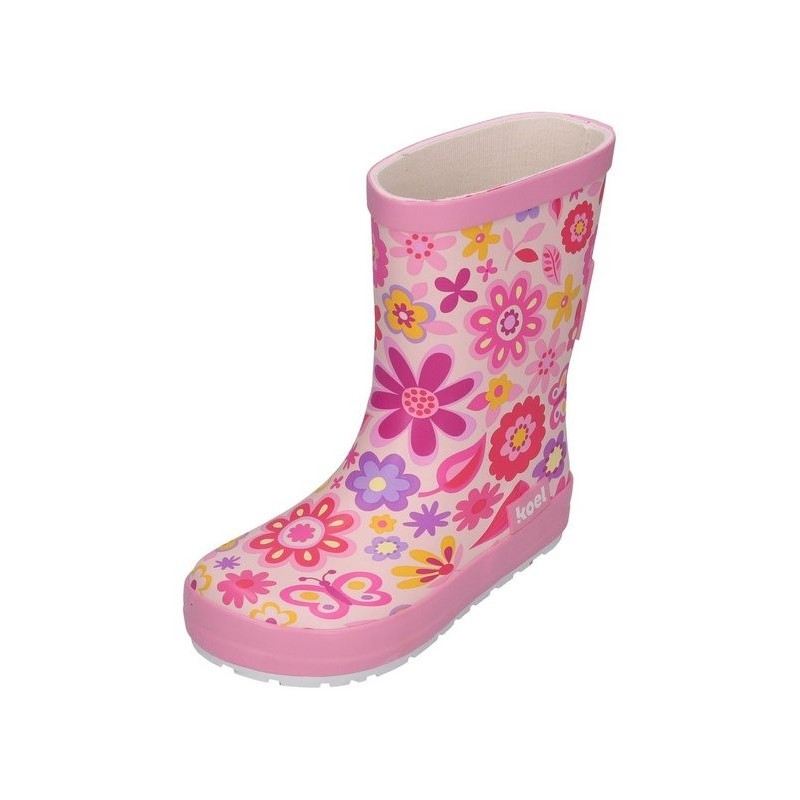 KOEL WELLIE BARE MULTI Barfußschuh Fuchsia Flowers