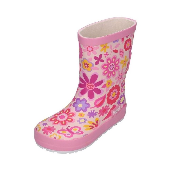 KOEL WELLIE BARE MULTI Barfußschuh Fuchsia Flowers