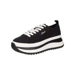 s.Oliver Plateau Sneaker Damen schwarz|schwarz