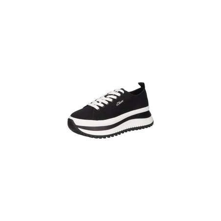 s.Oliver Plateau Sneaker Damen schwarz|schwarz