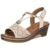 Puccetti Keilsandale Damen beige|beige|beige