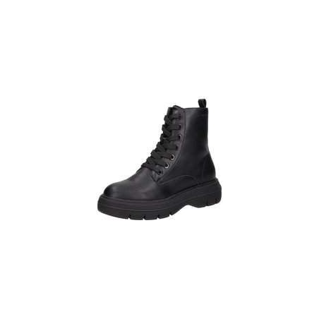Tom Tailor Schnür Boots Damen schwarz|schwarz|schwarz