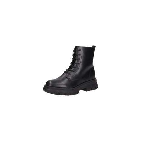 Tom Tailor Schnür Boots Damen schwarz|schwarz