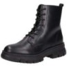 Tom Tailor Schnür Boots Damen schwarz|schwarz