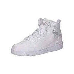 PUMA Rebound V6 Mid Jr Sneaker Mädchen|Jungen weiß|weiß|weiß|weiß|weiß