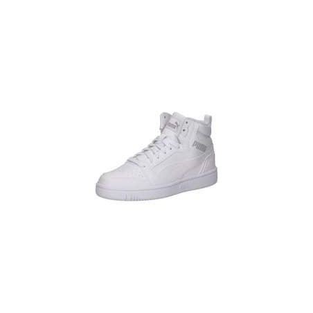 PUMA Rebound V6 Mid Jr Sneaker Mädchen|Jungen weiß|weiß|weiß|weiß|weiß