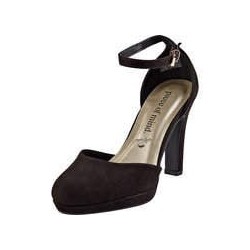 piece of mind Spangenpumps Damen schwarz|schwarz