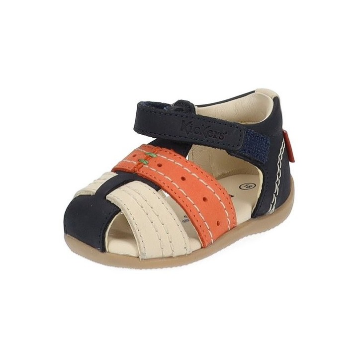 Kickers Halbschuhe Leder Klettschuh