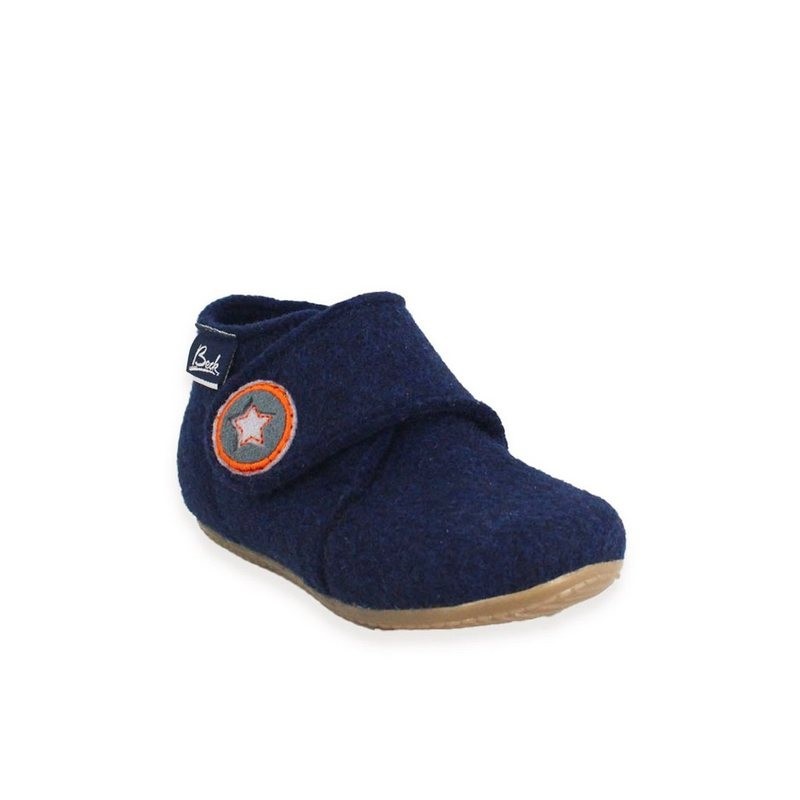 Beck Beck Snuglies Hausschuhe 3025 Wolle Schmal Blau Hausschuh