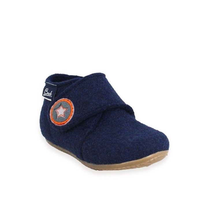 Beck Beck Snuglies Hausschuhe 3025 Wolle Schmal Blau Hausschuh
