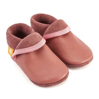 Orangenkinder® Klassik Lila Baby Krabbelschuh pflanzlich gegerbtes Leder, Made in Germany, atmungsaktiv