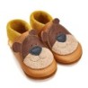 Orangenkinder® Bärnie der Honigbär Baby Krabbelschuh pflanzlich gegerbtes Leder, Made in Germany, atmungsaktiv