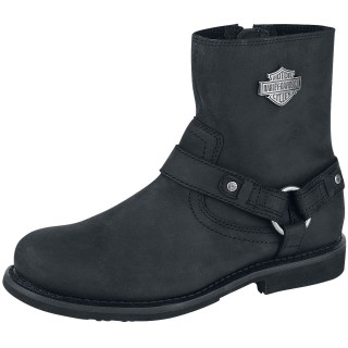 Harley-Davidson - Rockabilly Bikerboot - Scout - EU44 bis EU46 - für Männer - Größe EU44 - schwarz