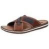 Rieker Kreuzband Pantolette Herren braun|braun