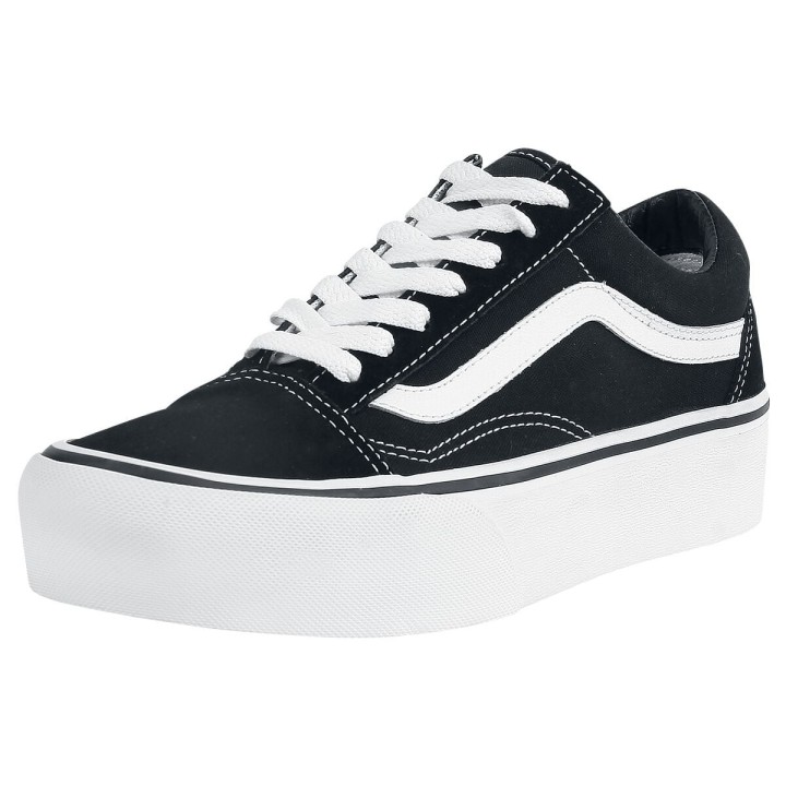 Vans Creepers - Old Skool Platform - EU36 bis EU41 - für Damen - Größe EU36 - schwarz/weiß