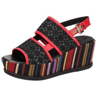 Geox  Sandalen Sandaletten Sakely Plateau Sandale rot D824VB 08JBCC0048