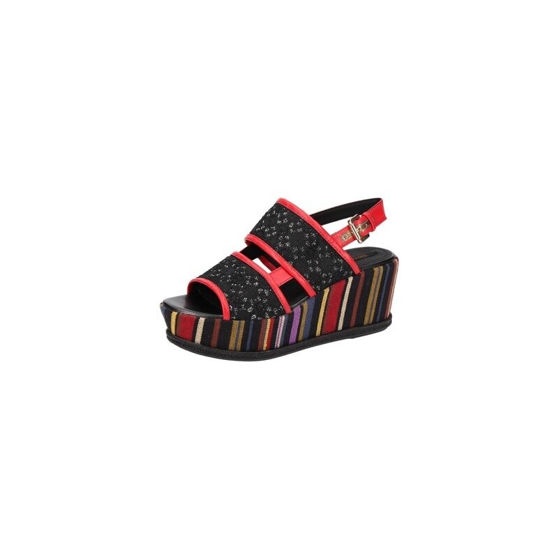 Geox  Sandalen Sandaletten Sakely Plateau Sandale rot D824VB 08JBCC0048
