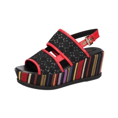 Geox  Sandalen Sandaletten Sakely Plateau Sandale rot D824VB 08JBCC0048