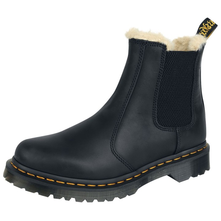 Dr. Martens - Rockabilly Winterstiefel - 2976 Leonore Fur Lined - EU36 - für Damen - Größe EU36 - schwarz