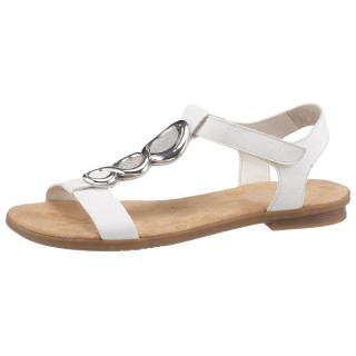 Rieker Riemchensandale, Sommerschuh, Sandalette, Blockabsatz, mit Schmuckapplikation