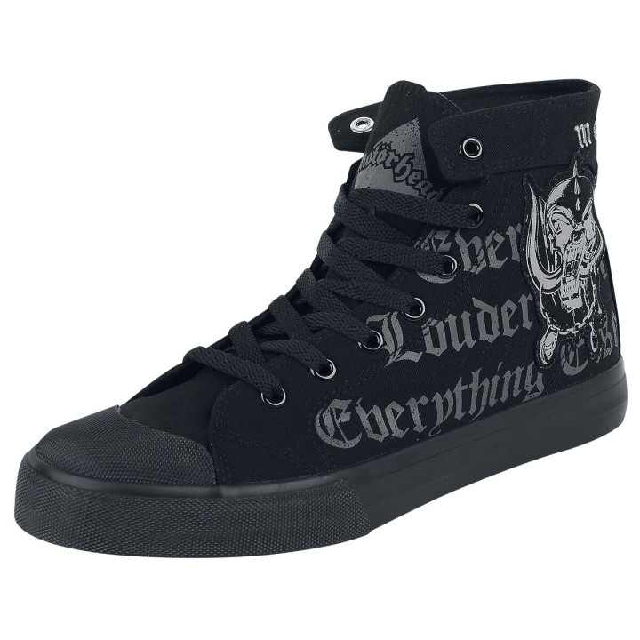 Motörhead Sneaker high - EMP Signature Collection - EU37 bis EU38 - Größe EU37 - schwarz/grau  - EMP exklusives Merchandise!