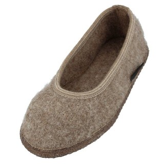 Haflinger Slipper Marina Filzpantoffel Hausschuh Ballerina aus Wollwalkstoff Hausschuh