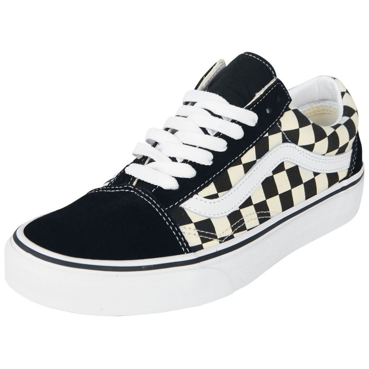 Vans Sneaker - Old Skool Primary Check - EU37 bis EU47 - Größe EU37 - schwarz/weiß