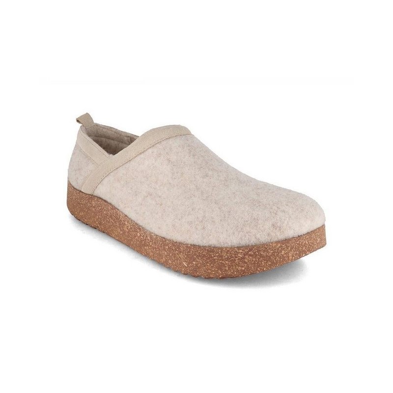 Tuffeln Wollclogs Pantoffeln für niedrigen Spann Hausschuh mit Outdoorsohle