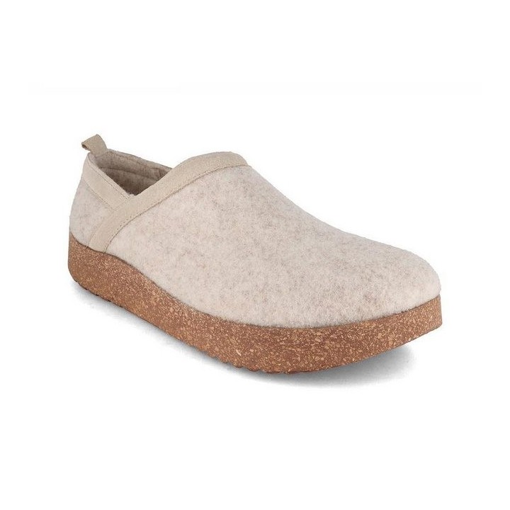 Tuffeln Wollclogs Pantoffeln für niedrigen Spann Hausschuh mit Outdoorsohle