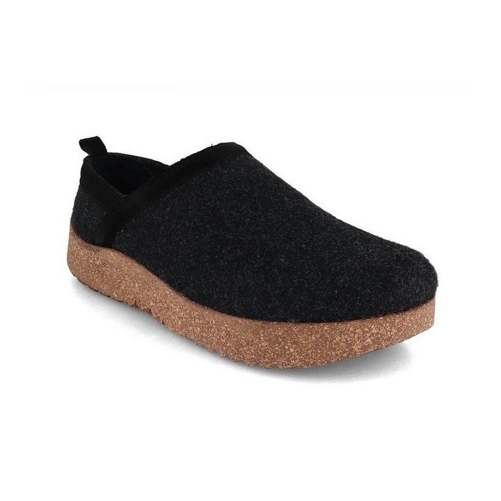 Tuffeln Wollclogs Pantoffeln für niedrigen Spann Hausschuh mit Outdoorsohle