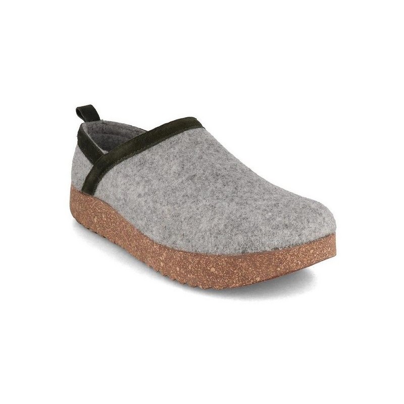 Tuffeln Wollclogs Pantoffeln für niedrigen Spann Hausschuh mit Outdoorsohle